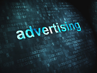 商业业务概念 数字背景的广告宣传图片