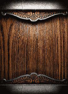 金属和木材背景抛光风格装饰品反射框架插图木头装饰艺术图片