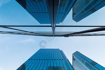 公司大楼商业办公楼天空摩天大楼玻璃墙镜子金融玻璃市中心图片