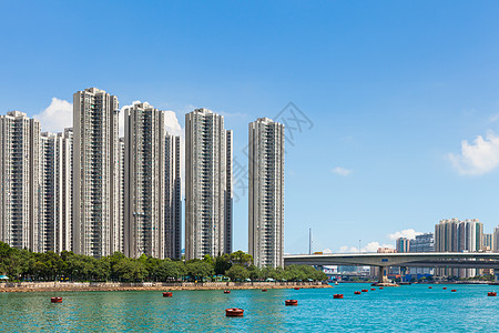香港的住宅楼群建设住房血管海岸城市市中心公寓建筑居所民众天际图片