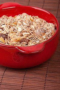 健康的肌肉玉米片营养玉米奶制品饮食牛奶燕麦小吃谷物勺子图片