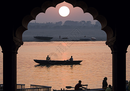 江河恒河-日出-印度图片
