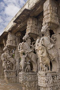 泰米尔纳德邦印度寺庙旅游雕塑旅行宗教雕刻建筑学图片