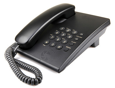 电话服务黑色听筒绳索商业白色电讯戒指嗓音说话图片