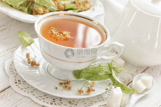 草药茶花草刺激杯子芳香时间茶杯兴奋剂液体茶壶树叶图片