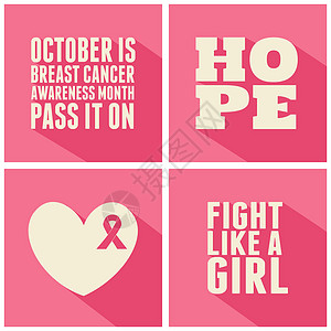 乳腺癌认识卡收集工作乳癌宣传卡女孩机构组织治愈明信片斗争问候语阴影癌症活动图片