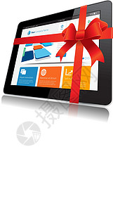 Internet 平板电脑商业网络蓝色药片技术圣诞礼物屏幕工具销售通讯器图片