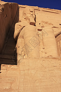 阿布辛贝尔大寺庙 努比亚雕塑沙漠岩石考古学女王建筑建筑学象形废墟石头图片
