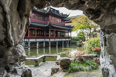 上海中国诸川花园旅行建筑学目的地池塘外观文明地方花园地标房子图片