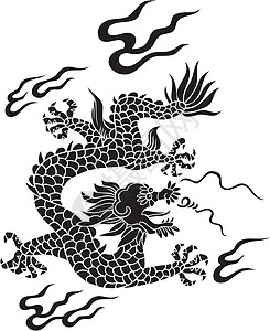 中国龙飞行童话魔法智慧空气刺绣动物神话寓言愤怒图片