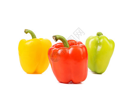 三色胡椒团体绿色辣椒红色营养红辣椒蔬菜食物彩椒美食图片