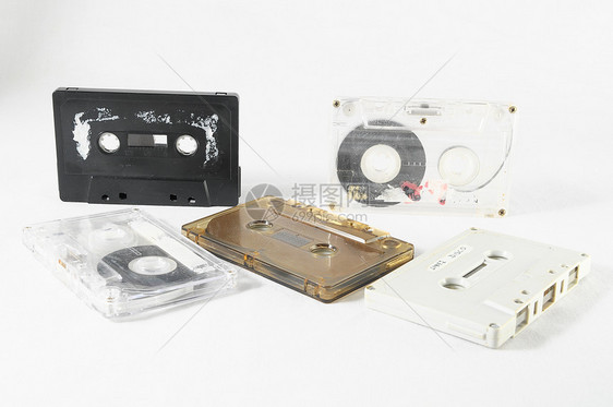 传统音乐包玩家录音带磁带塑料白色音响录音机卡带技术对象图片