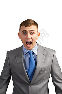 一位年轻商务人士的肖像画商务男性职业成人老板压力人士领导者衬衫愤怒图片
