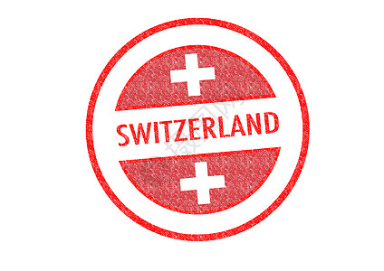 瑞士白色贴纸徽章旅行红色旅游假期图章首都邮票图片