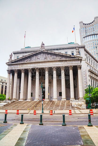 纽约州最高法院大楼市民正方形城市地标法律刑事建筑街道立法市中心图片