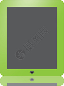 绿色绿片张屏幕框架通讯器上网手机触控工具触摸屏电话电子图片