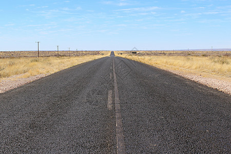 纳米比亚的B1公路 通往塞斯里姆和索苏夫莱天空旅行环境风景蓝色地平线路线荒野纳米布干旱图片