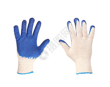橡胶保护蓝色手套花园预防工作工人工具材料工作服职业园艺衣服图片