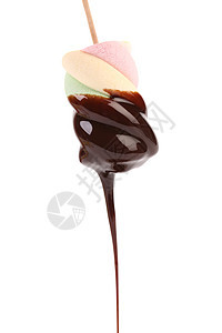 巧克力花中棉花糖液体垃圾童年糖果孩子水果软糖乐趣食物小吃图片