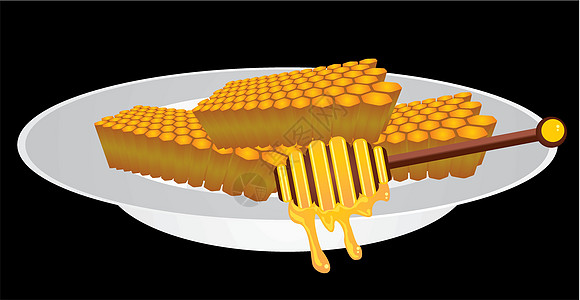 液体蜂蜜罐子病媒艺术设计产品工具甜点玻璃金子食物花蜜木头营养用具图片
