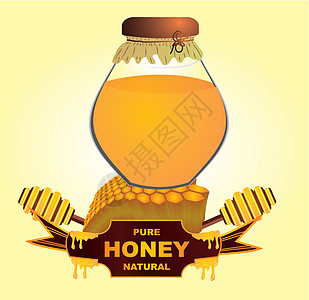 液体蜂蜜罐子病媒艺术设计玻璃产品工具甜点花蜜木头金子营养食物用具图片