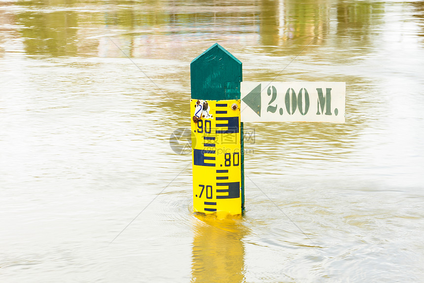 水水平指标统治者乐器仪表测量洪水数字干旱环境水库图片