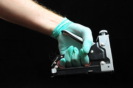 订书机和手乐器黑色扳手工作维修工人金属工艺锤子图片