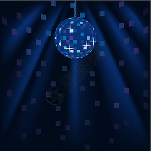 迪斯科球派对视觉夜店镜像插图投影迪厅俱乐部效果庆典图片