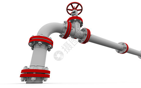 白色管道和阀门萃取圆圈运输工厂汽油气体控制导管湿度技术图片