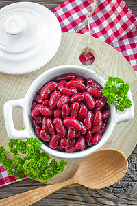 红豆饮食扁豆美食平底锅蔬菜厨房营养豆类种子植物图片