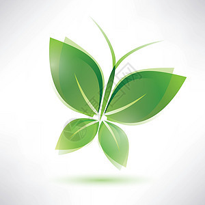 绿蝴蝶生活植物绿色绘画插图生物学生物昆虫标签生态树高清图片素材