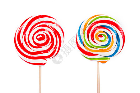 棒棒糖棒棒糖螺旋夫妻糖果食物影棚白色条纹甜点背景图片