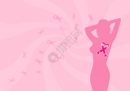 使用粉色丝带预防乳腺癌医疗愈合丝带海报药品生存明信片帮助癌症女孩们图片