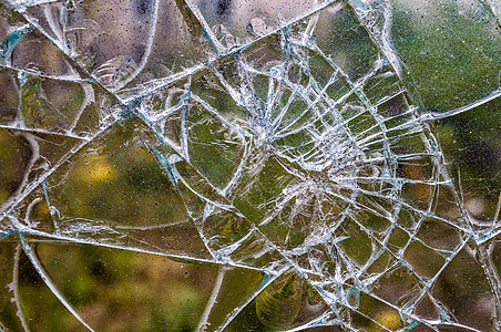 碎玻璃玻璃粉碎窗户碎片图片