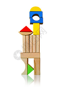 蒙特索里玩具娱乐积木孩子们建筑高清图片