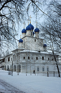 俄罗斯莫斯科圣母教堂高清图片