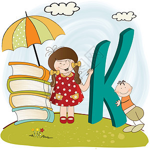 儿童字母字母数字体婴儿乐趣动物教育蓝色老师幼儿园拼写数字图片