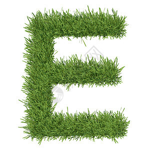 以草草制成的字母字母生态草皮艺术植物地球草地白色数学环境数字图片