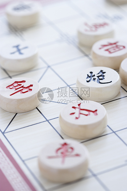 中国象棋游戏特写图片