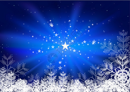 B 圣诞背景摘要强光辉光条纹亮度插图蓝色耀斑横梁星星雪花图片