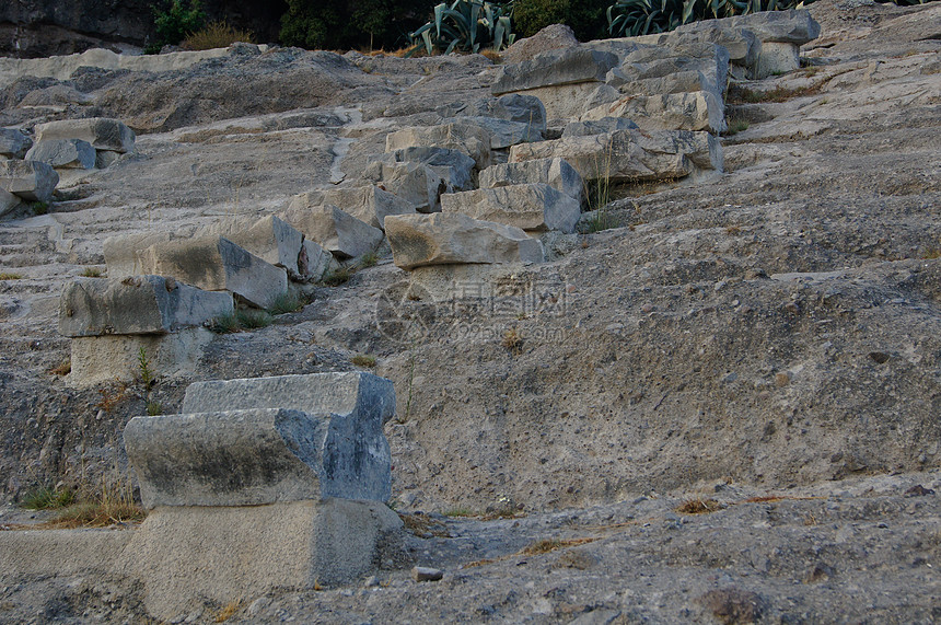 古代的废墟阳光文化遗产石头建筑座位考古学火鸡古董脚步图片