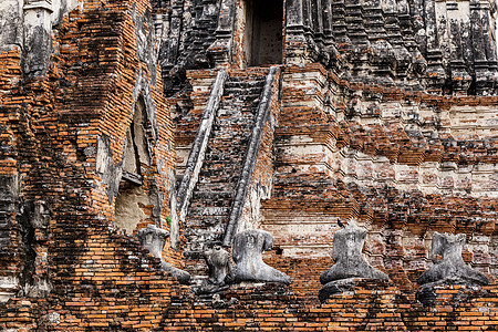泰国古代塔塔冥想佛教徒宗教寺庙建筑学历史性公园国家历史扫管图片