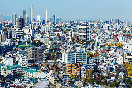 东京市风景地标城市蓝色天际建筑学鸟瞰图建筑天空场景景观图片