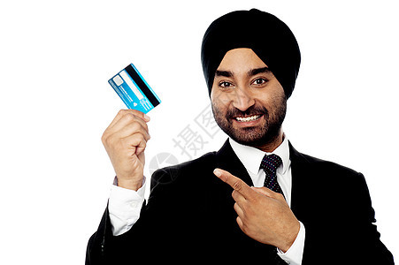 持有信用卡的商行人士图片