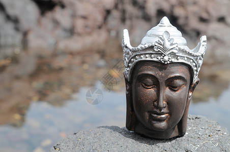 佛像雕像热带岩石冥想宗教塑像上帝佛教徒假期寺庙祷告图片