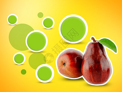 红梨小吃饮食叶子水果营养团体食物季节工作室果味图片