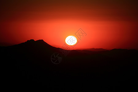 山日落红山的日出旅游岩石日落火鸡石头阳光橙子太阳历史环境背景
