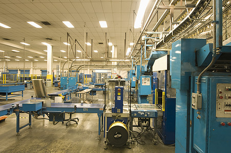 一家报纸厂的内地观点生产报纸仓库打印命令商业职场制造业水平印刷背景图片