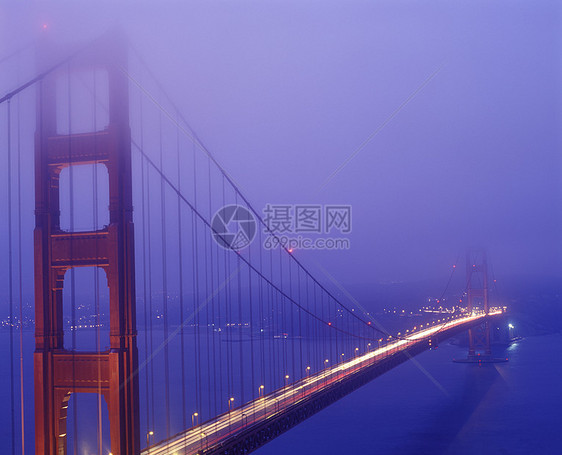 旧金山湾金门大桥运输烟雾地标能量装饰旅游风景电源天气艺术图片