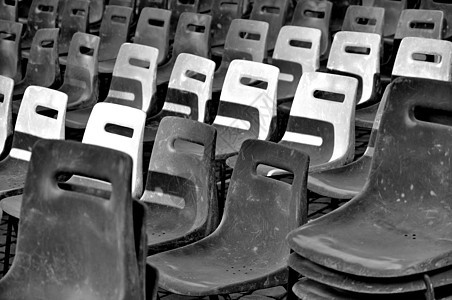 空灰色椅子运动黑色空白竞技场礼堂游戏塑料观众部门场地图片